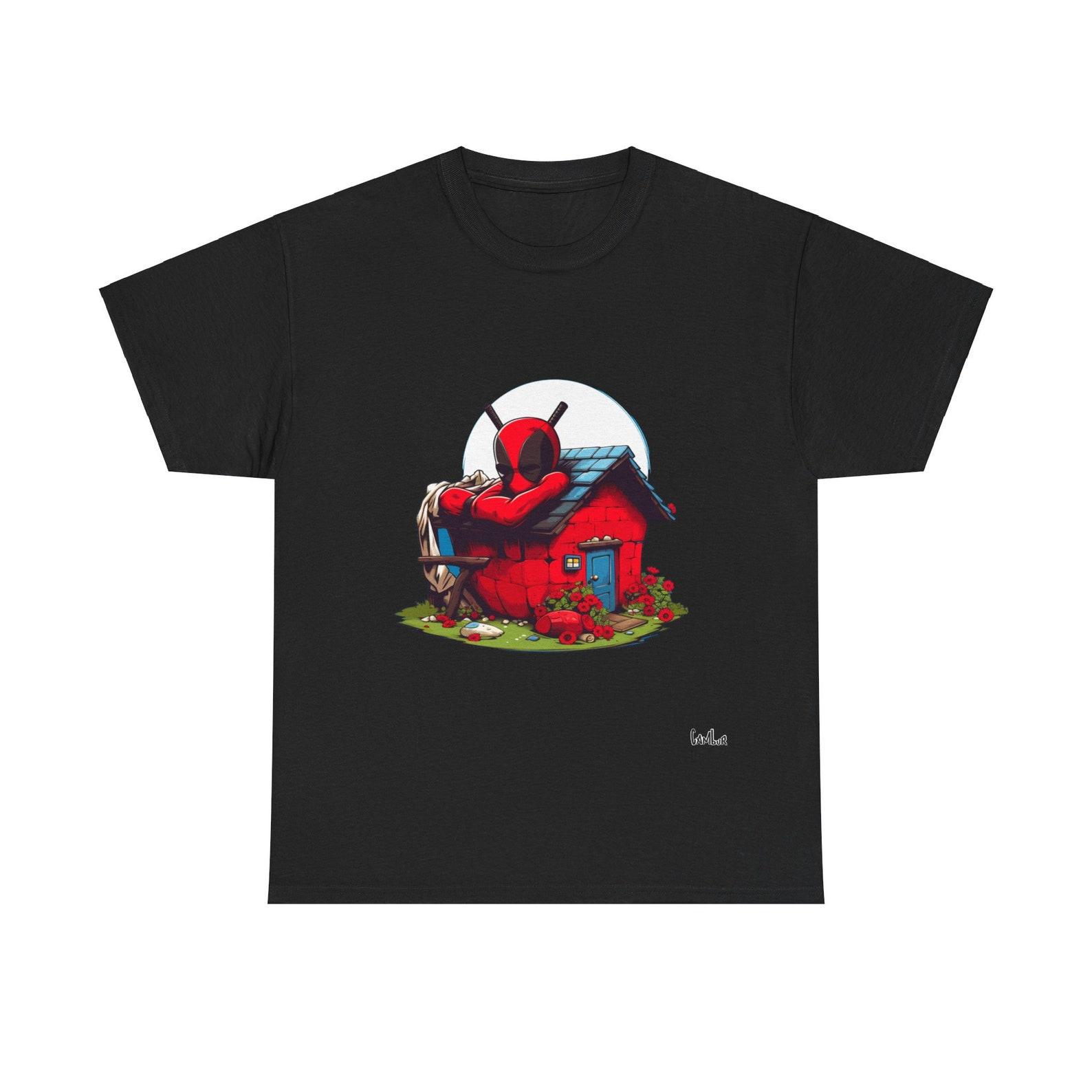 Deadpool house Unisex Heavy Cotton Tee L