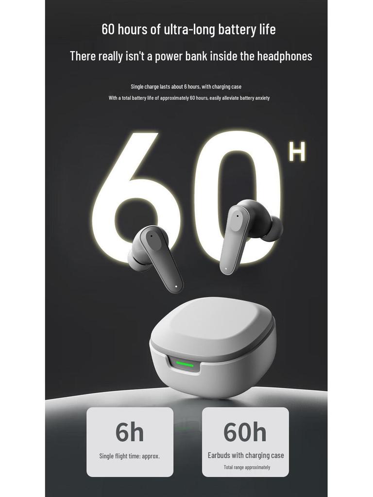 A98 Bluetooth Earbuds: Noise-Cancelling, High-Quality Sound, Long Battery Life, In-Ear Design for Gaming & Sports (5.4 True Wireless)