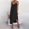 Women Sexy Low Cut Irregular Loose leisure Dress Elegant Party Prom Dresses