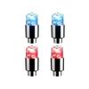 2/4PCS Colorful LED Wheel Valve Lights Motorcycles Bicycles Car Wheel Tire Valve Caps Universal Dustproof Bicycle Valve Cover Valve Stems 1