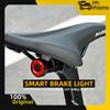 Smart Brake Bicycle Tail Light Type-C Rechargeable MTB Rear Light Waterproof IPx6 Charging LED Cycling Light Bike Warning Light