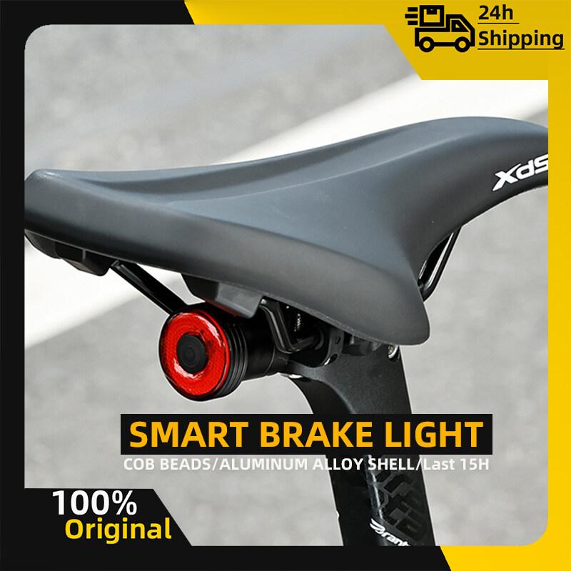 Smart Brake Bicycle Tail Light Type-C Rechargeable MTB Rear Light Waterproof IPx6 Charging LED Cycling Light Bike Warning Light
