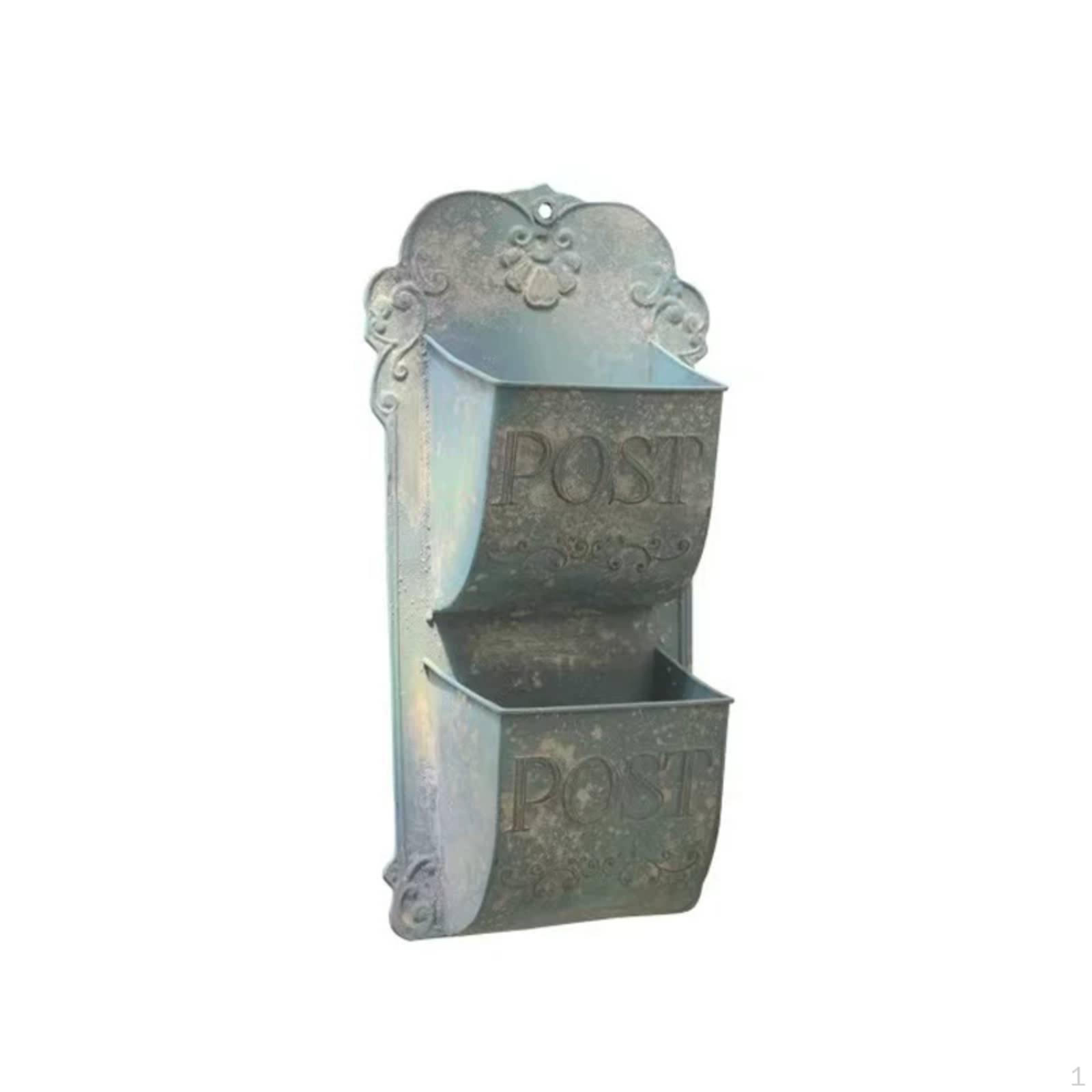 Decorative Mailbox Embossed Lettering WallMounted Organizer
