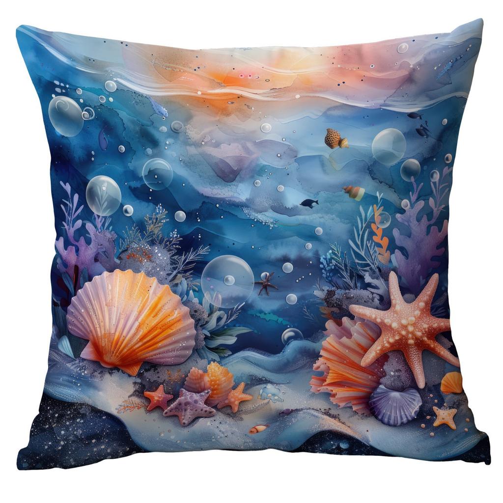 New Fantasy Underwater World Coral Pearl Shell Pillowcase Home Sofa Cushion Cover