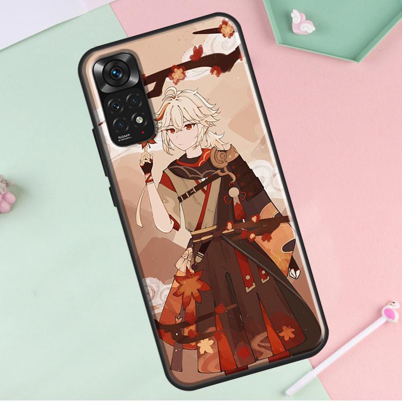 Genshin Impact Kaedehara Kazuha Etui na Redmi Note 12 Pro Plus Do Redmi Note 10 8 9 11 Pro 12S 11S 10S 9S 9C 10C 12C