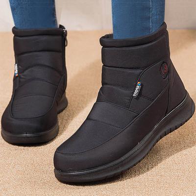 Damenstiefel Wasserdichte Fellstiefel für Schnee Winterschuhe Frau Lässige Gummi Botas Mujer Mode Winterstiefel Damen Stiefeletten