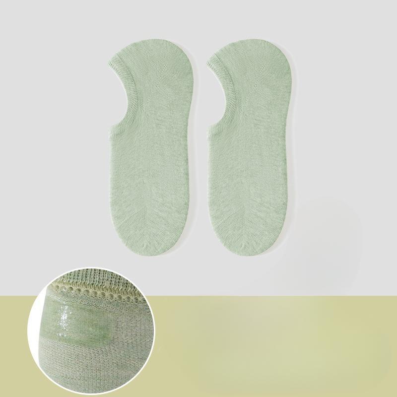 Female Summer Thin Pure Cotton Shallow Mouth Invisible Non Slip Not To Fall with The Boat Socks