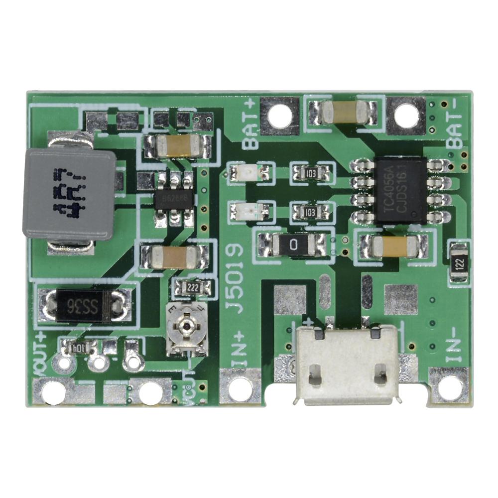 Adjustable Step Up Module 3.7V 9V 5V 2A 18650 Lithium Battery Charging Discharge Integrated Module Charger Accessories
