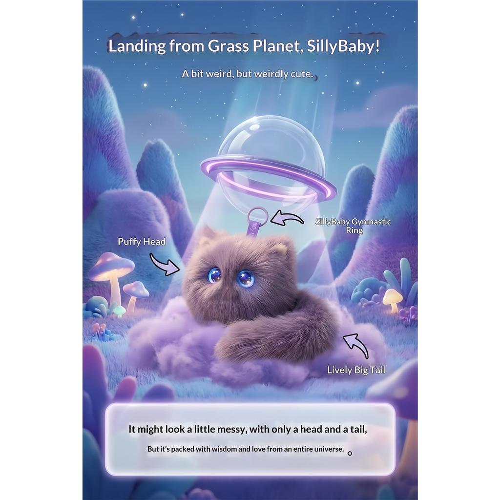 AI Scruffy Cat  Robot Plush Toy Voice Interactive Child Growth Learning Companion Soothing Large Model Pet Doll