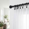 Low Noise Curtain Rings Metal Roman Circles Metal Curtain Clips  For Curtains Rods