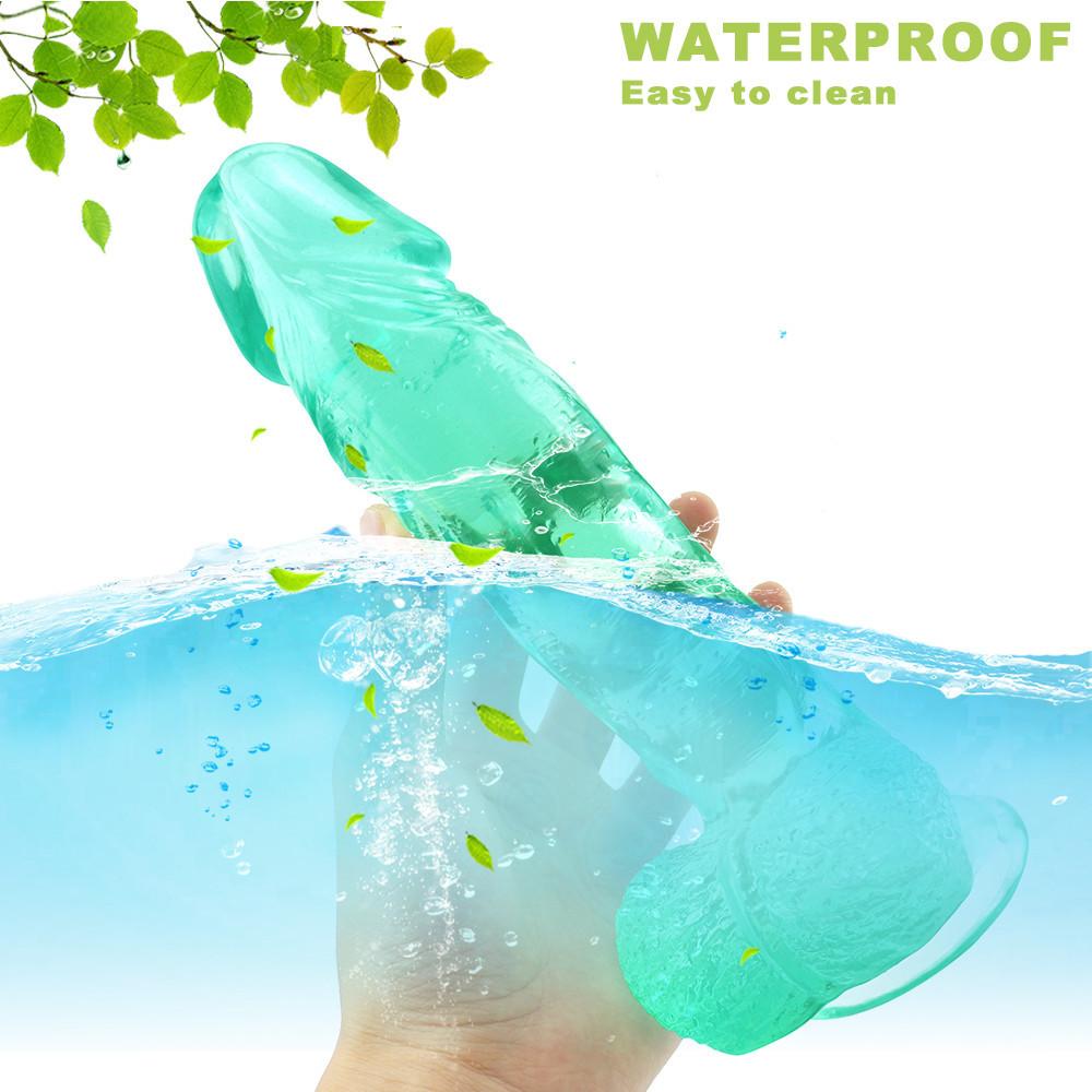 Realistické dildo RUNYU Soft Dick sexuální hračka s vyčnívajícími varlaty Perfektní anální dildo Velké sexuální hračky pro ženy