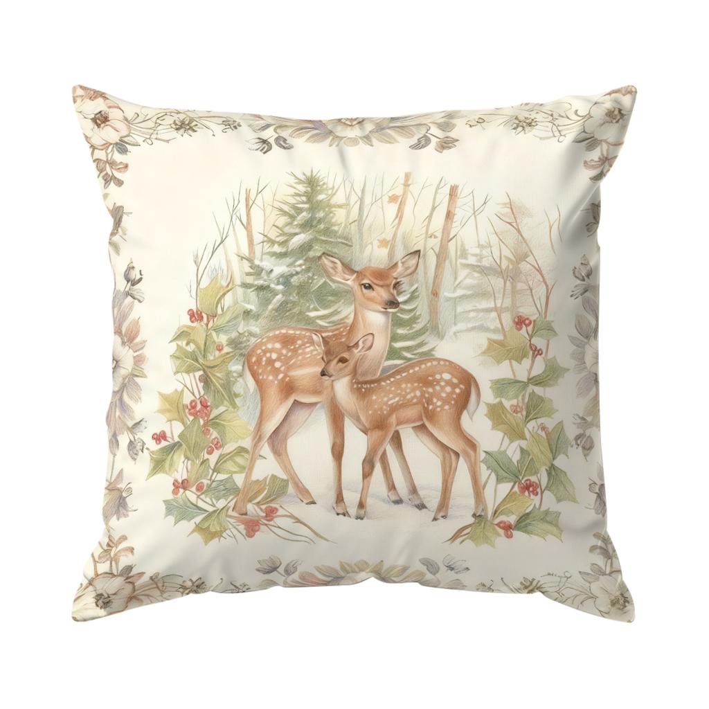 Forest Wildlife Pattern Cushions Pillowcase Polyester Cushion Cover Throw Pillow Pillowcover Home Car Sofa Decor