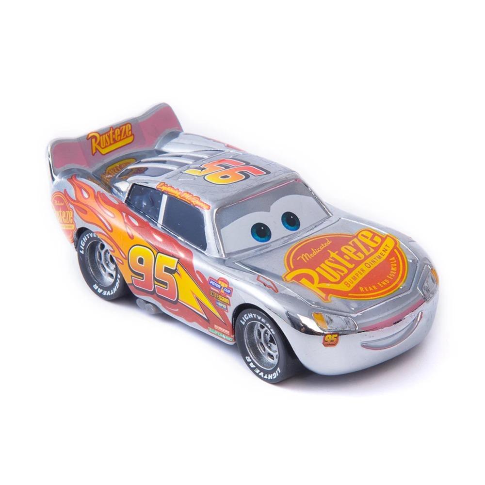 Carros Disney Pixar Carros Relâmpago McQueen Mate Jackson Storm O Rei Mate 1:55 Liga Metálica Modelo de Carro Brinquedo Brinquedos Presentes para Crianças