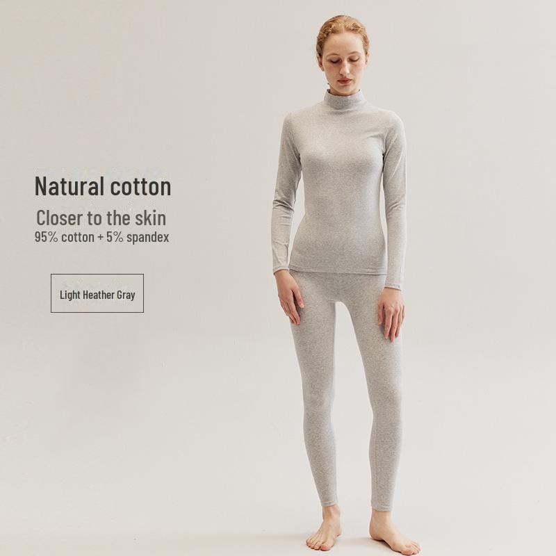 Women's Slim Fit Cotton Mid-Neck Winter Warm Base Layer Top