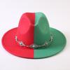 Popular European and American Classic Double-color Wide-brimmed Top Hat Men's and Women's Fashion OL Style Cowboy Hat Jazz Hat