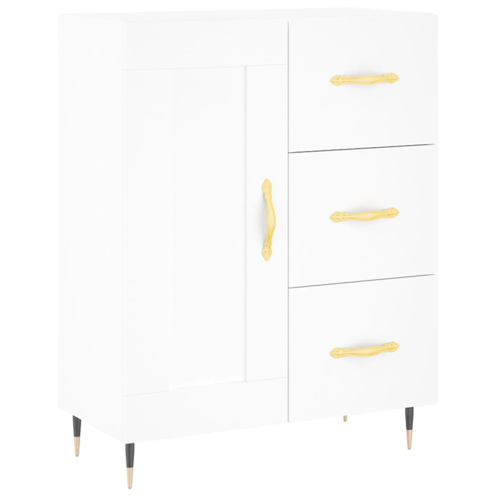 Vidaxl Cabinet, White, 69.5X34X90 Cm, Wood-Based Material