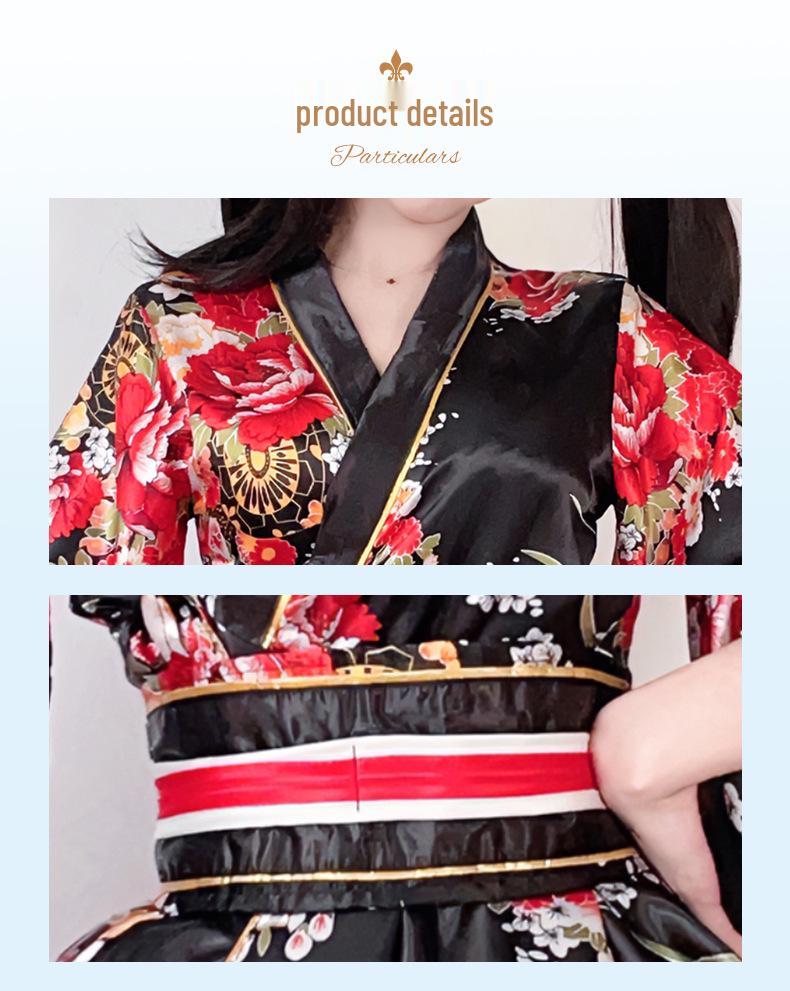 Dámské letní kimono v japonském stylu, cosplay kostým s tradičním potiskem