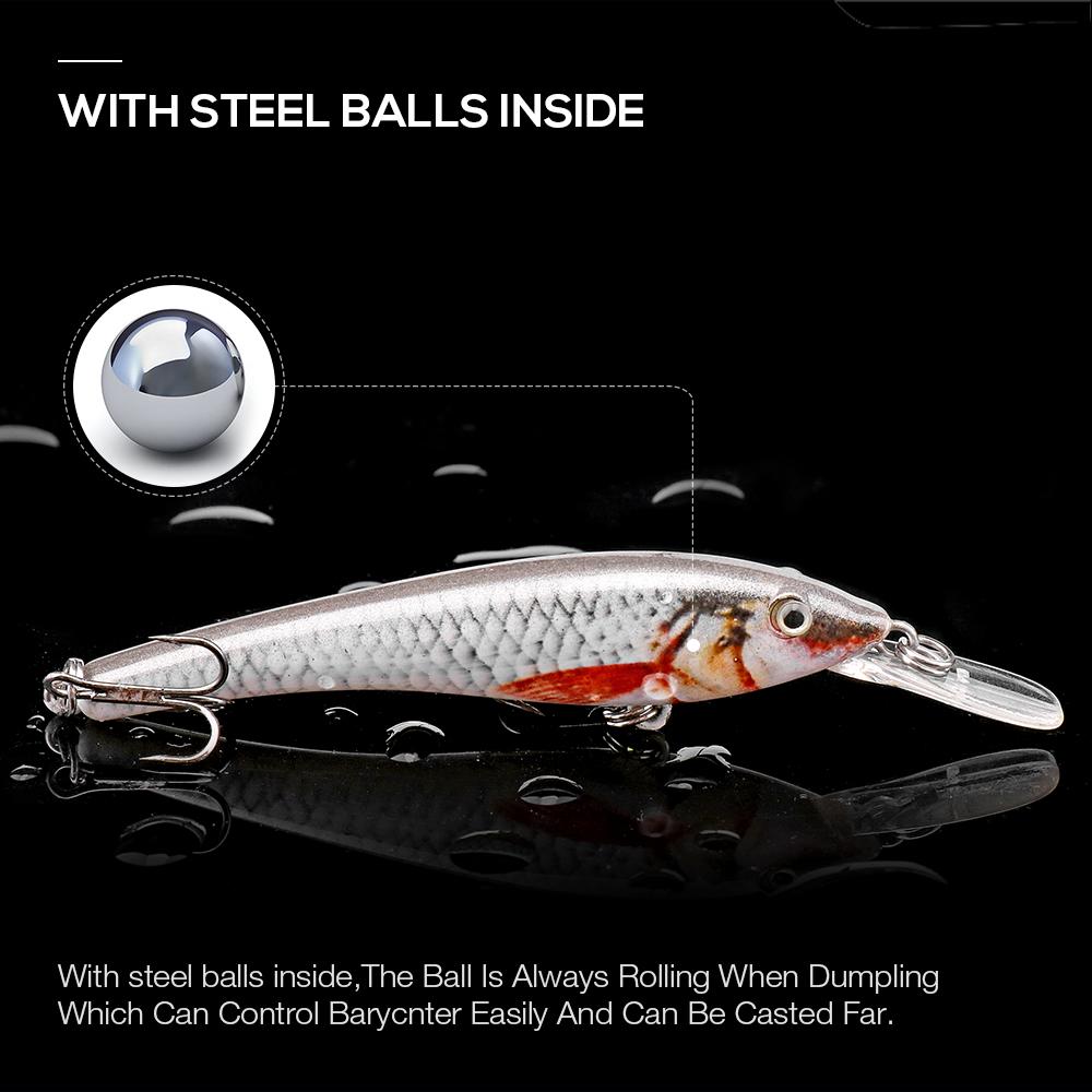 3g 6g Black Minnow Fishing Lure Floating Wobblers Crankbait Hard Artificial Bait Pike Minnow Lures Trout Jerkbait