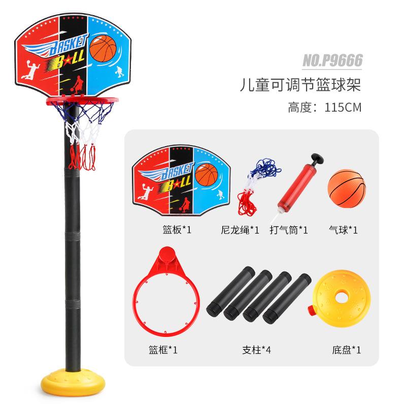 

Детская бесплатная регулируемая баскетбольная стойка для игры в помещении и на улице, игрушка для спортивной стрельбы, игрушка для мальчика чёрный