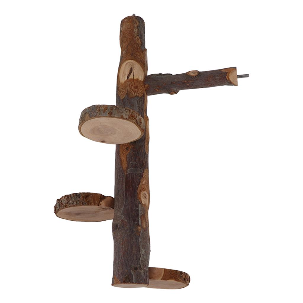 Haustier Sitzstange Holzständer Spielzeug Langlebige Kleintierplattform Sprungspielzeug für Hamster Vogel