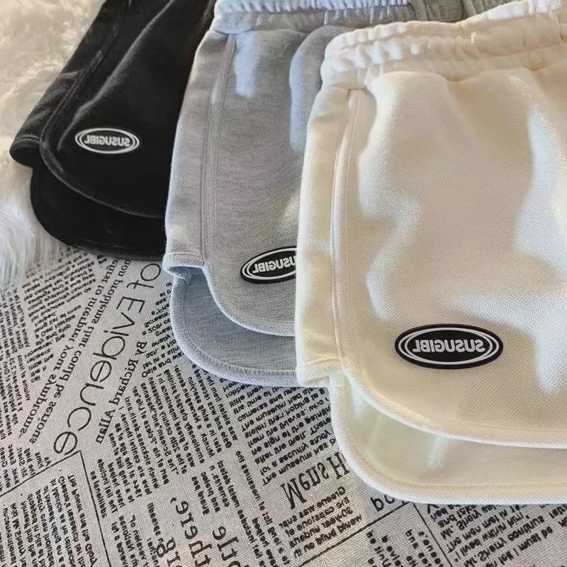 Summer Loose Slimming Hot Pants Women's Korean Version Versatile Casual Home Sports Solid Color Shorts for Outerwear Trend