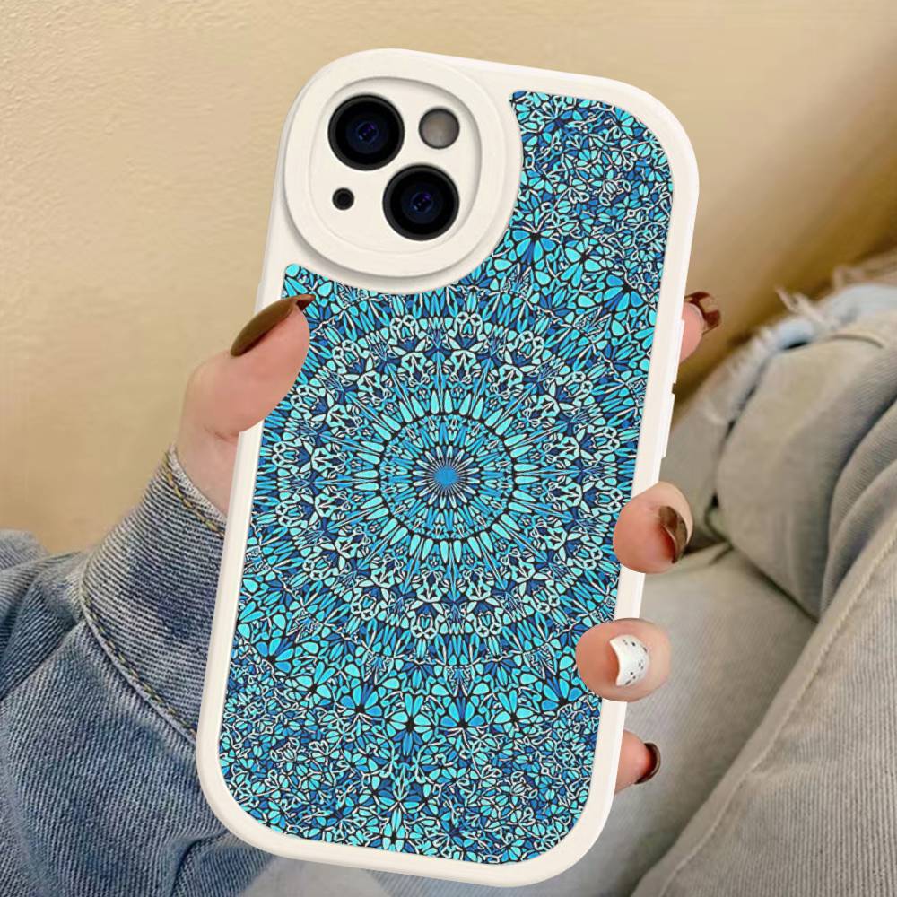 Indian Pattern Mandala Leather Phone Case For IPhone 15 14 13 Pro Max 12 11 16 Plus Phone Cover