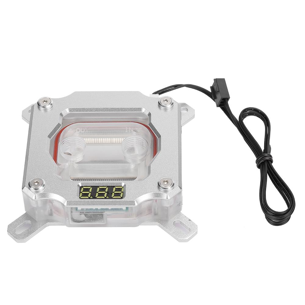 

UPR-2018 Computer CPU Waterblock Water Cooling Block with Temperature Display for AURA