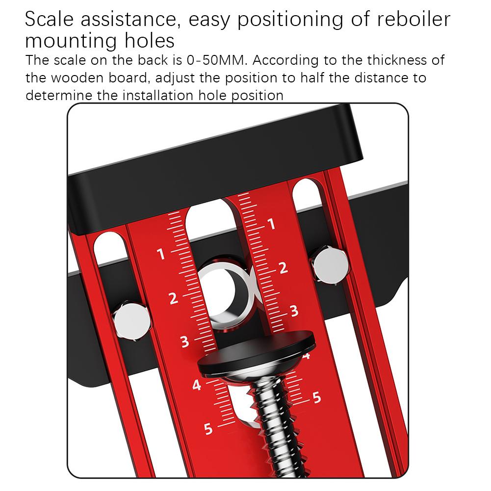 Cabinet Door Mounting Jig, with Support Arm&Clamp, with Tool Cabinets Face Frame Body Aluminum D5L4