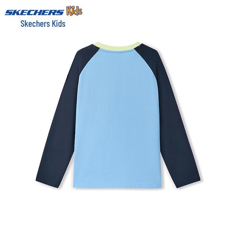 Skechers Kids  Cotton Raglan Long Sleeve Tee L325K011 XXXL