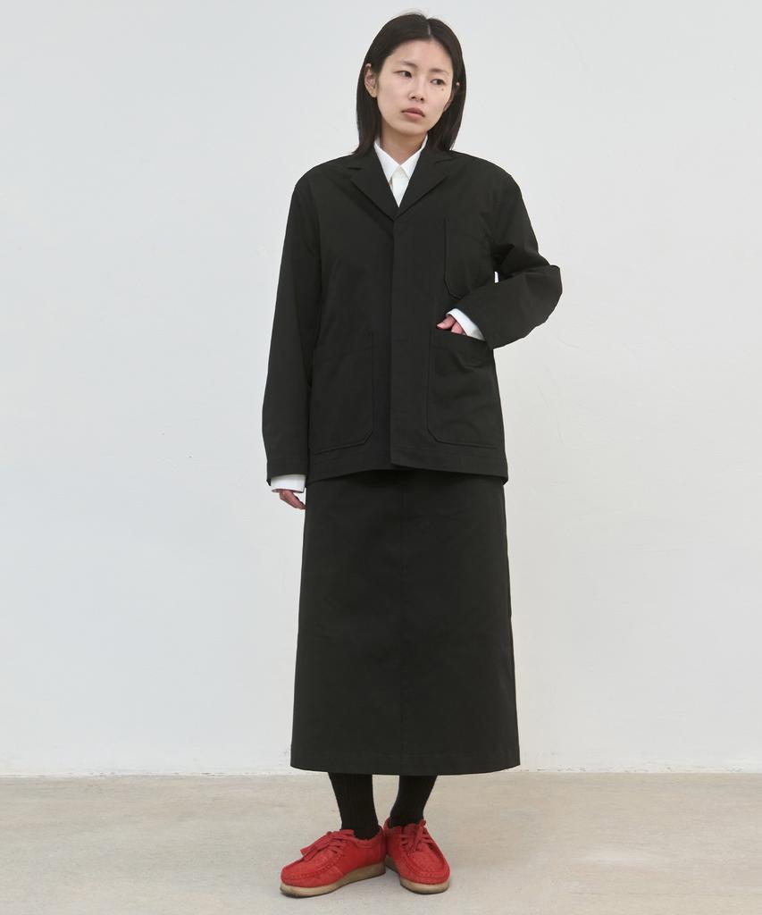 Wokeuwokeu Basic Work Skirt (Black)