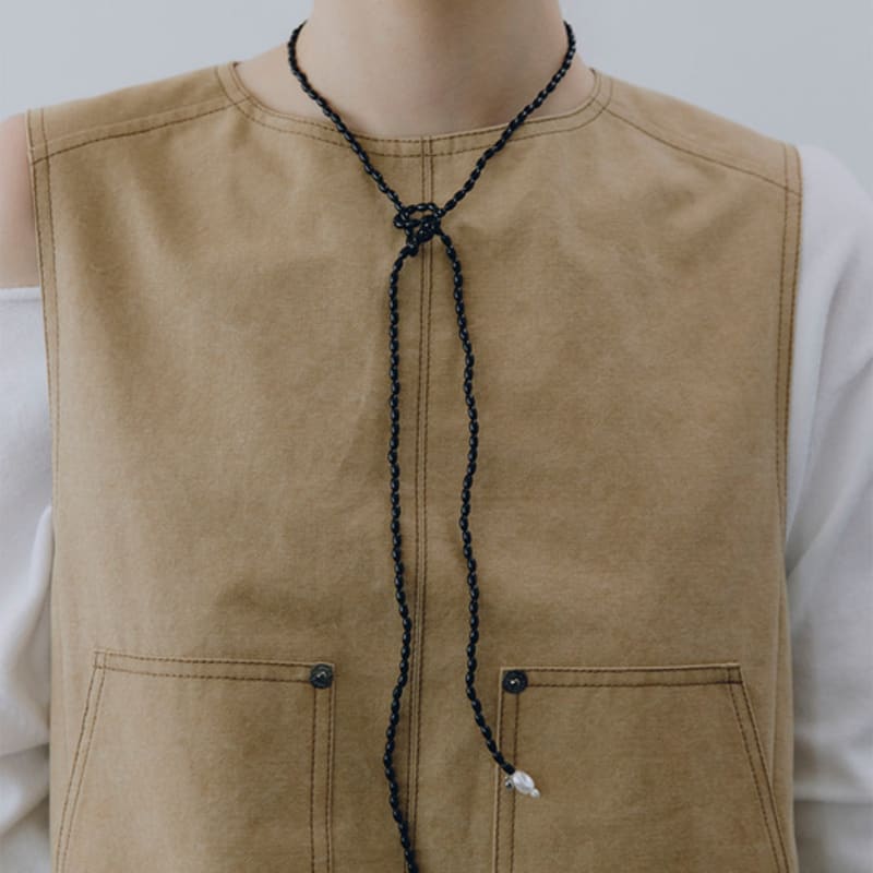 VINTAGE HOLLYWOOD Seed Tie Necklace_VH2579NE003M