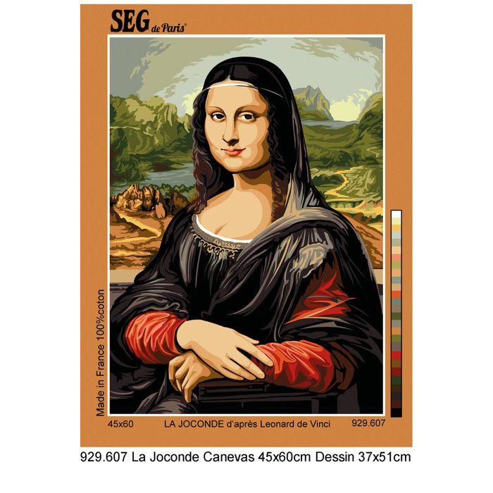Canevas antique La Joconde 45x60cm