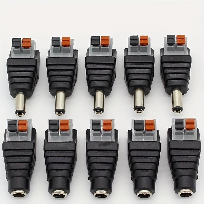 1Pair DC Male Female Connector DC Power Jack Adapter Plug Connector for 3528/5050/5730 Led Strip