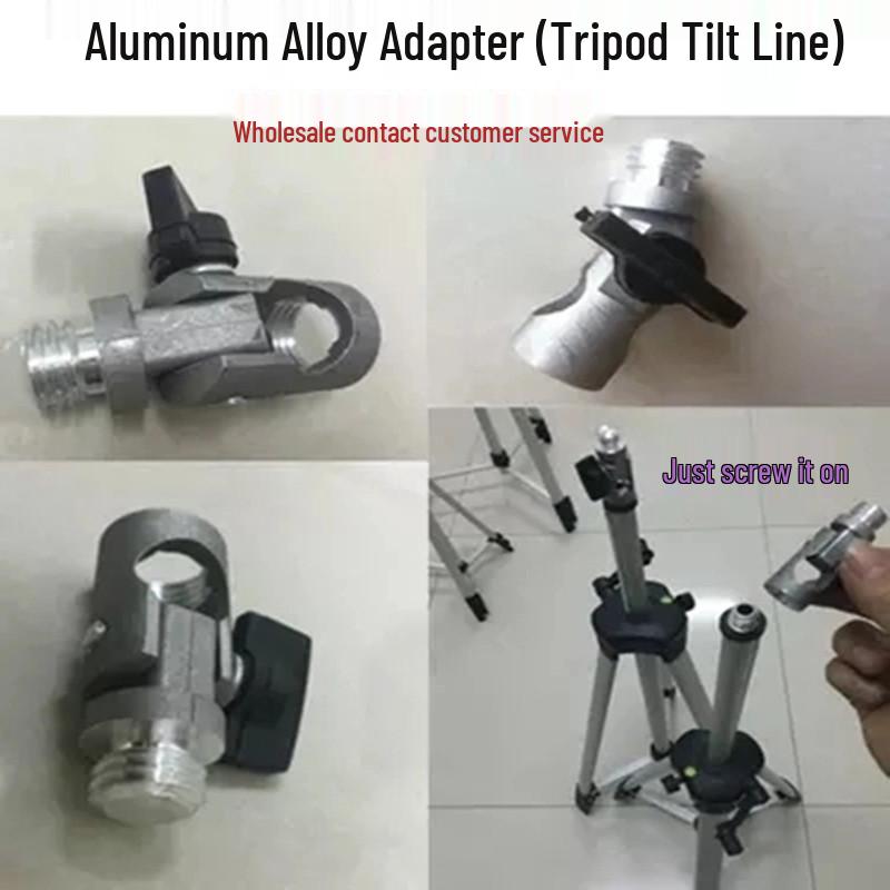 All-Metal Universal Aluminum Laser Level Tripod with Thickened Bracket Adapter