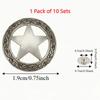 Kleine Größe Vintage Metall Concho Sterne Ausgestanzt DIY Lederhandwerk Conchos Geldbörse Dekoration