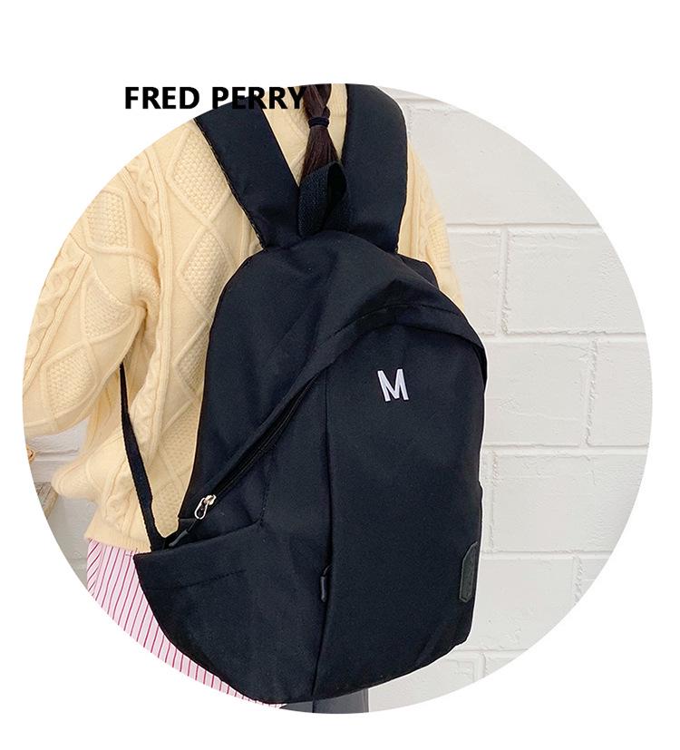 Cream Large-Capacity Backpack for Junior High, Senior High, and College Students