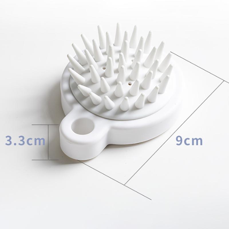 Handheld Silicone Scalp Shampoo Massage Brush Washing Shower Clean Brush Bath