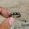 Ethiopian Opal Ring Electroformed Copper Ring Adjustable Ring Handmade Copper Jewelry Real Gemstone Ring Gifts For Him Electroformed Jewelry