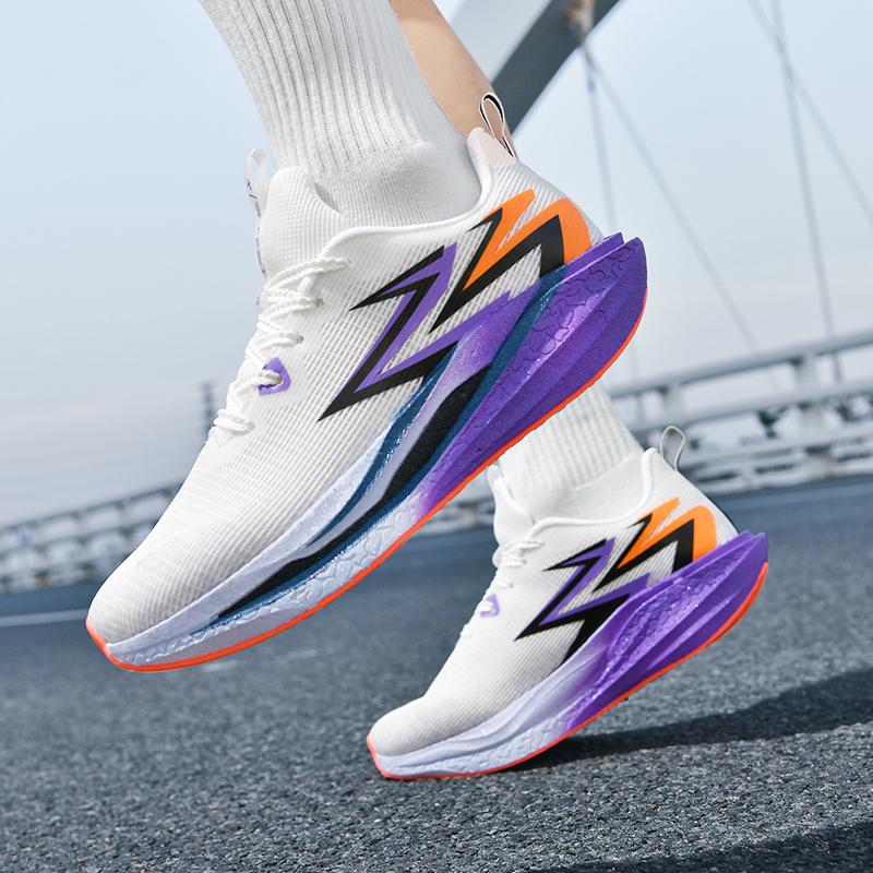 Carbon Plate Running Shoes Men Sneakers Marathon Shoes Professional Tennis Race Tranier Cushion Athletic Outdoor Gym Shoes Women