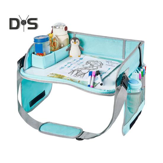 

Детский дорожный поднос с регулируемым ремнем, переносная стираемая доска для рисования для малышей, поднос для детского автомобильного сиденья, стол для рисования, необходимые принадлежности для путешествий