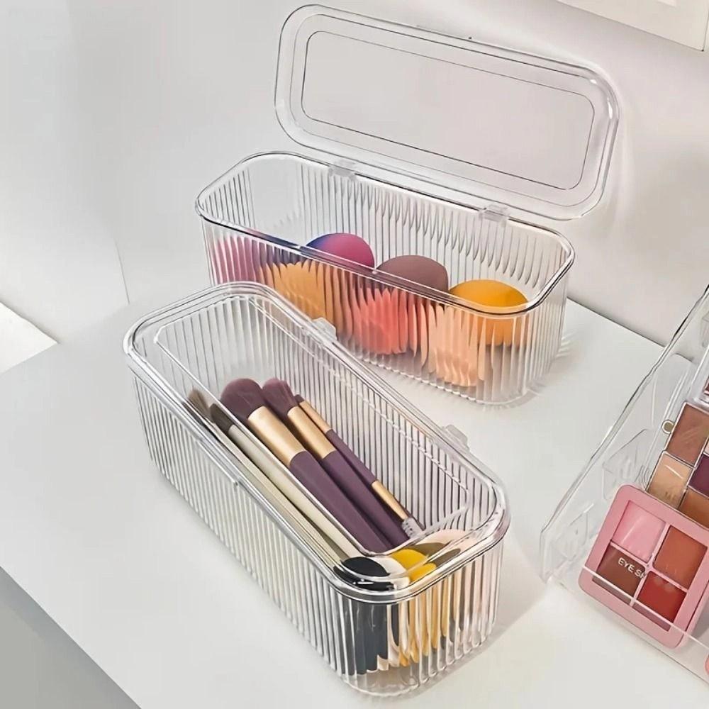 Clear Plastic Press on Nail Storage Box Sealed Bracelet Storage Cases  Travel Organizer