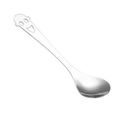 Coffee Spoon Steel Face Shaped Multi-functional Decorative Fruit Fork Smooth Eating Tool Cutlery Set Stirring Scoop Shop Hotel