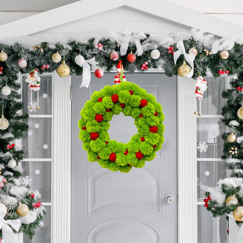 36cm Christmas Wreath, Door Wreath, Window Display Decoration, Shopping Mall, Restaurant And Hotel Scene Arrangement