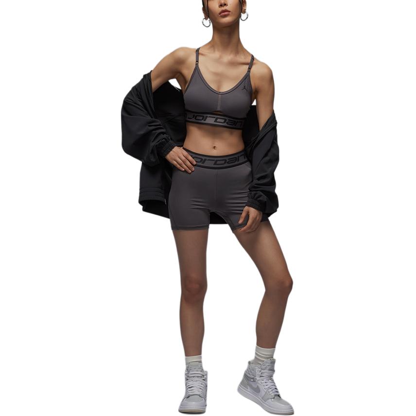 Jordan Indy Low Intensity Support Quick Dry Comfortable Sleeveless Sports Bra Women Underwear Gray FB4096036