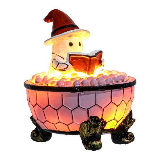 Ghost Bubble Bath Lamp USB Powered Cute Ghost Night Light Halloween Ghost Nightlight Bedroom Christmas Party Decor