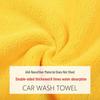 Thickened No-Shed Car Wash Towel - Enhanced Absorbency for Windows & Cleaning