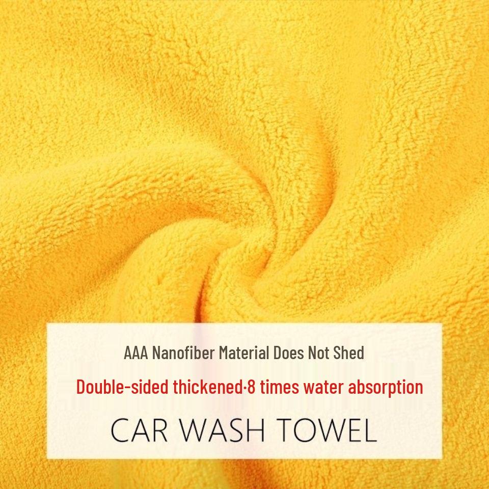 Thickened No-Shed Car Wash Towel - Enhanced Absorbency for Windows & Cleaning