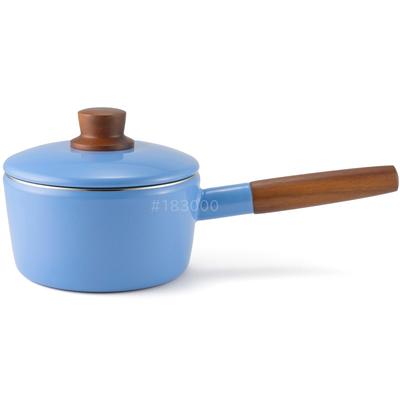 Smaltovaný hrniec Fuji 16 cm Zenith Blue Kompatibilný s indukciou Séria Nature NA-16S.ZB