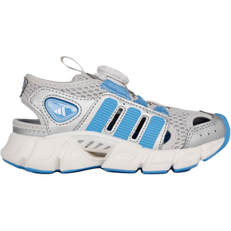 adidas Fabric Comfortable Versatile Low-Top Sandals Kids Sandals Gray Blue KJ9506