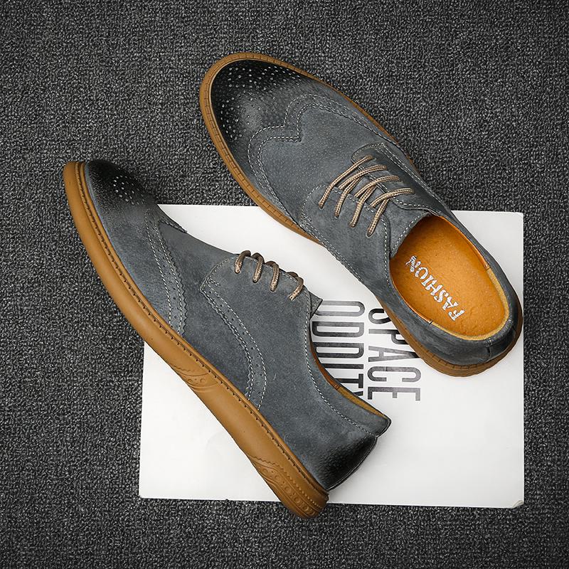 Pánské boty Pánské boty z pravé kůže Společenské šaty Retro Gentleman Formální Vyřezávané Brogue Formální boty Pánské Vysoce kvalitní Neformální boty